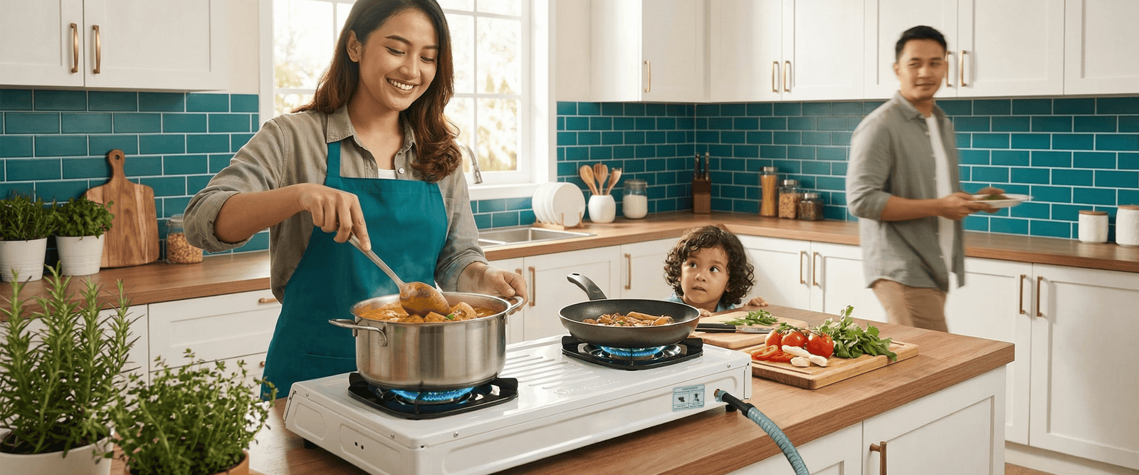 8 Trik Memasak Hemat dengan Kompor Gas 2 Tungku