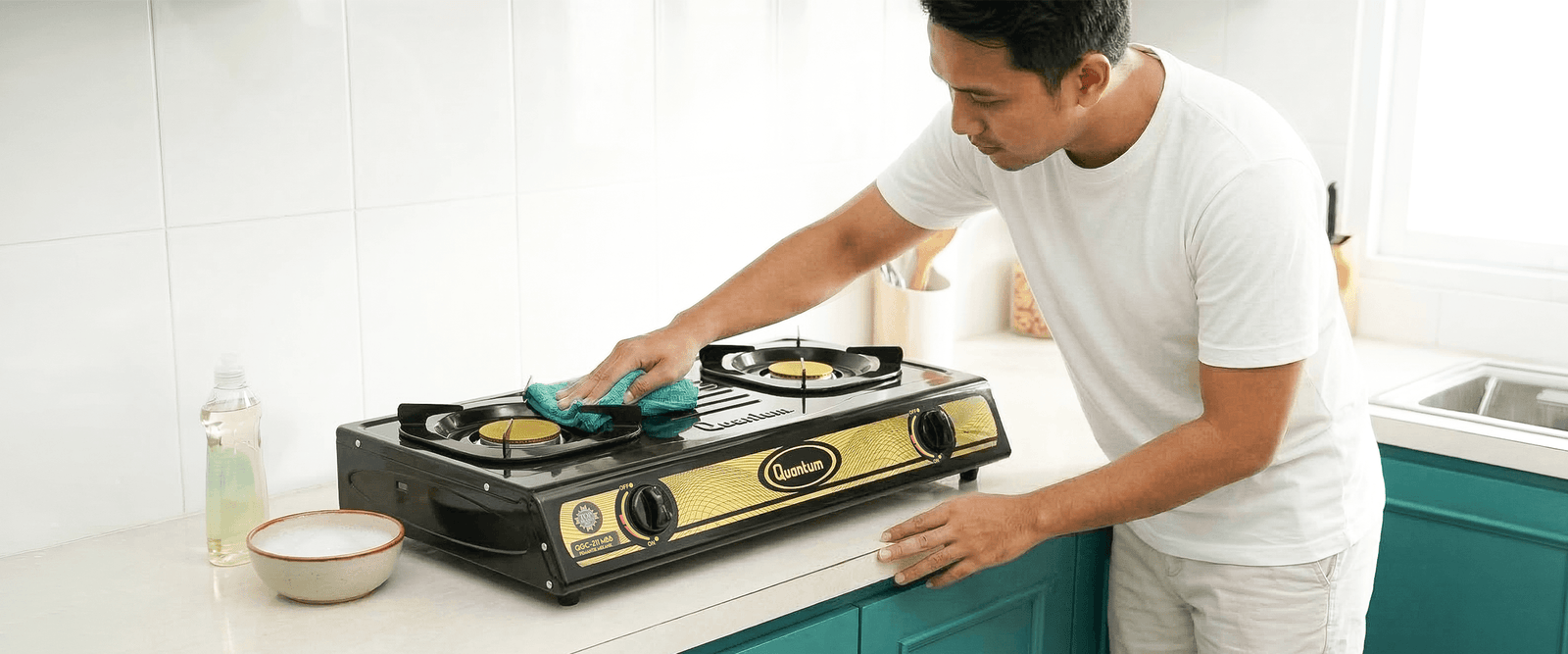 Komponen Kompor Gas 2 Tungku yang Wajib Dibersihkan Secara Rutin