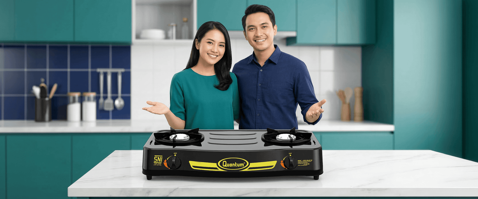 Quantum Hadirkan Fitur dan Harga Kompor Gas 2 Tungku Terbaru, Ini Detailnya!