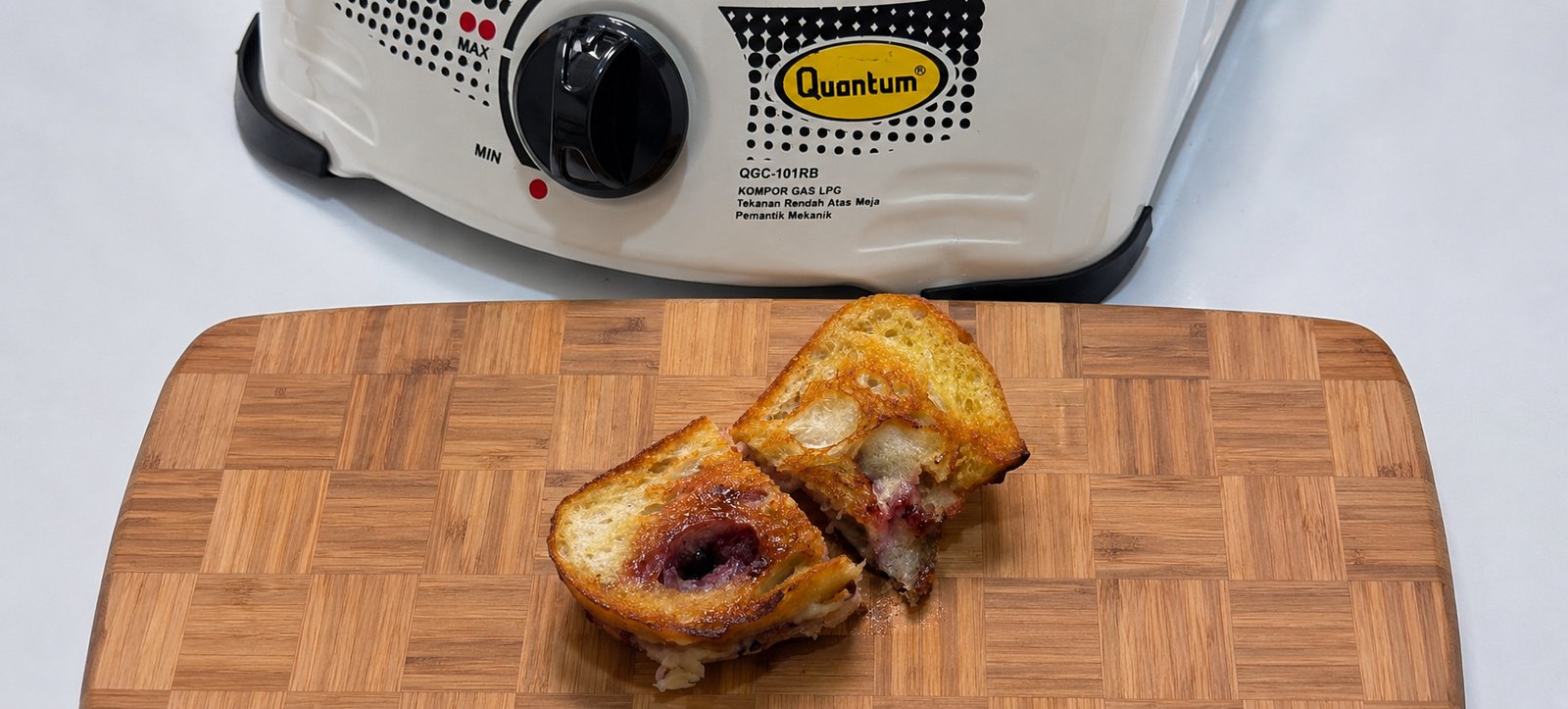 Resep Blueberry Cheese Toast Ala Quantum