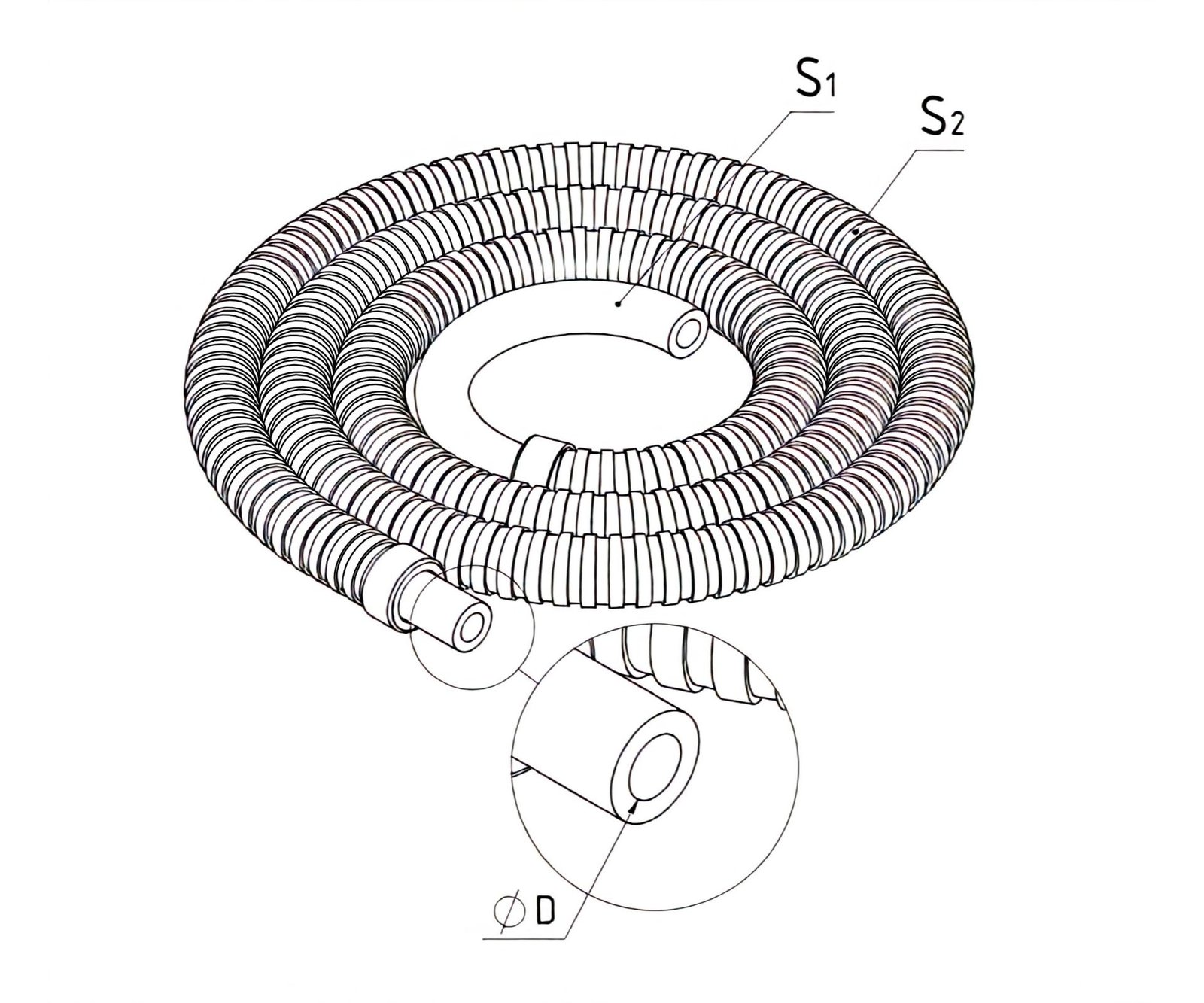 Dimensi Selang Gas QPH - 012