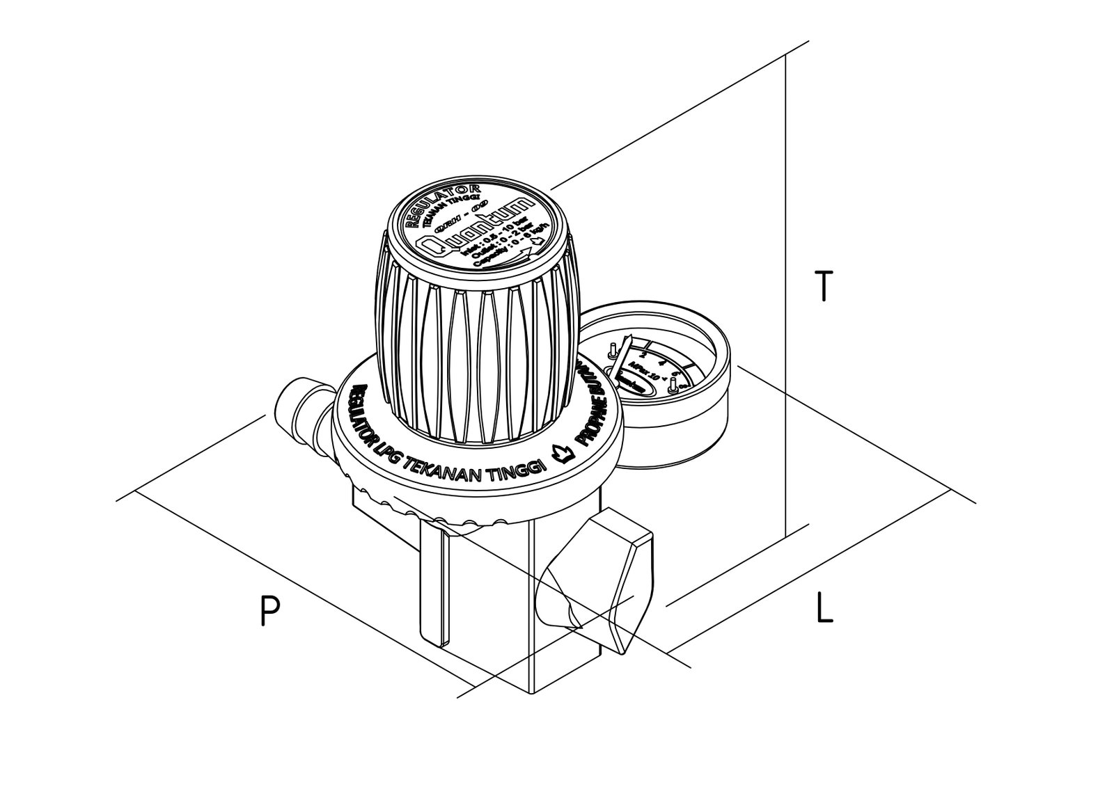 Dimensi Regulator QRH - 19