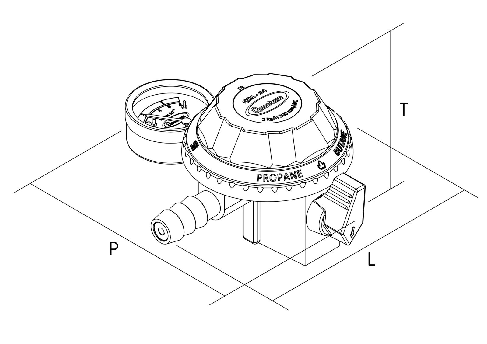 Dimensi Regulator QRL - 24
